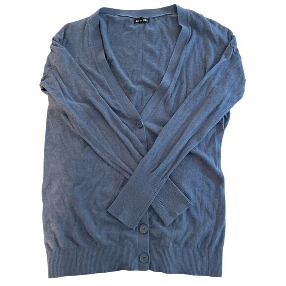 Womens’ Blue Express Thin Cardigan Tunic Size L - Picture 1 of 4